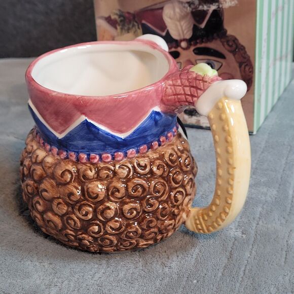 Vintage 1996 Nutcracker Christmas Holiday Mug 20 oz Cup Nuts~Candy~Planter w/Box - Picture 4 of 15
